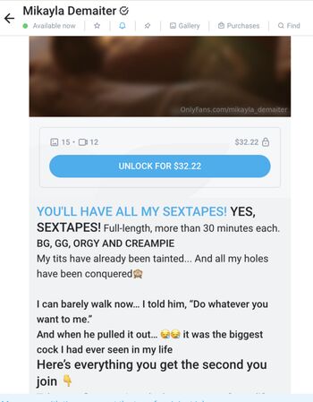 Mikayla demaiter  page leaked private photo uncensored HD quality